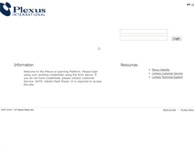 Tablet Screenshot of plexuselearning.com